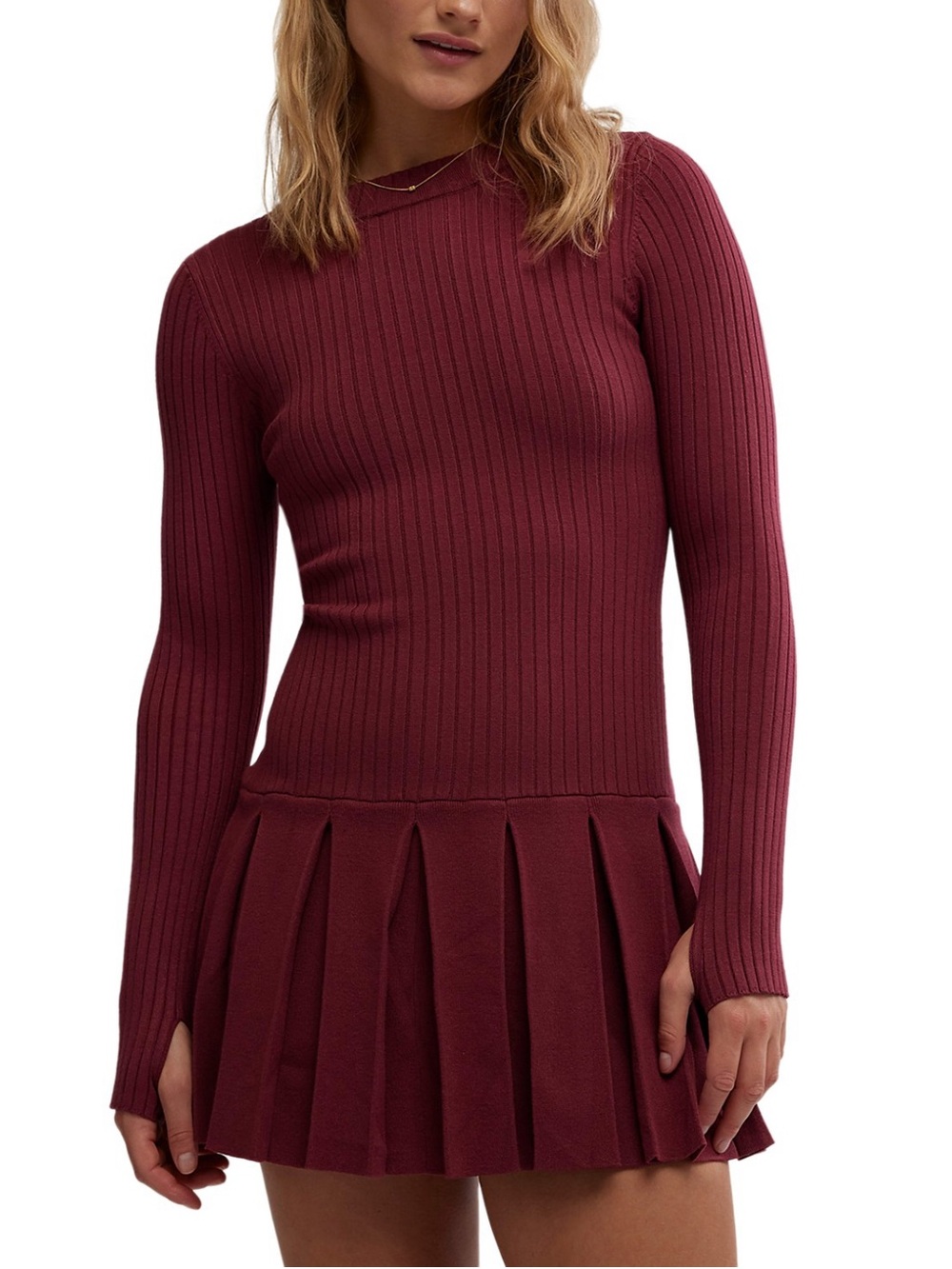 Free people Emmy Pleated Skirt Mini Dress size medium